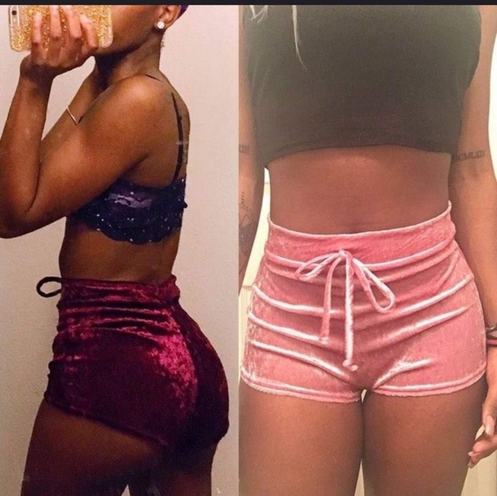 NWOT VELVETY SHORTS